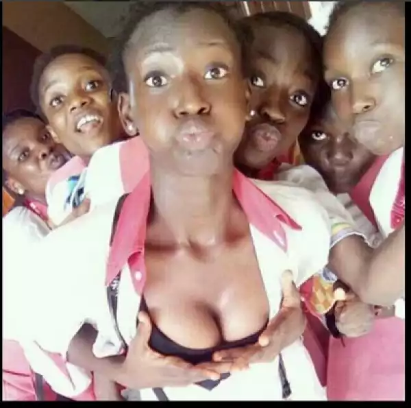 SEE! What These Secondary School Girls Did That Got People Talking… Life Don Spoil!!!